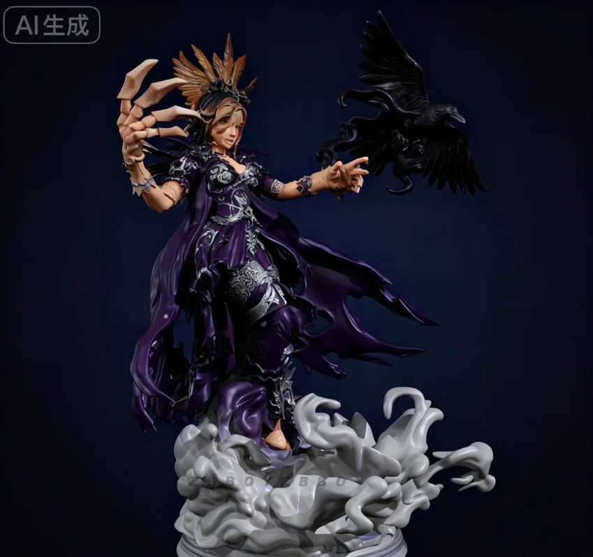 

Overall heights 55mm 75mm Resin model kits colorless and self-assembled（3D Printing）TD-7162/3D