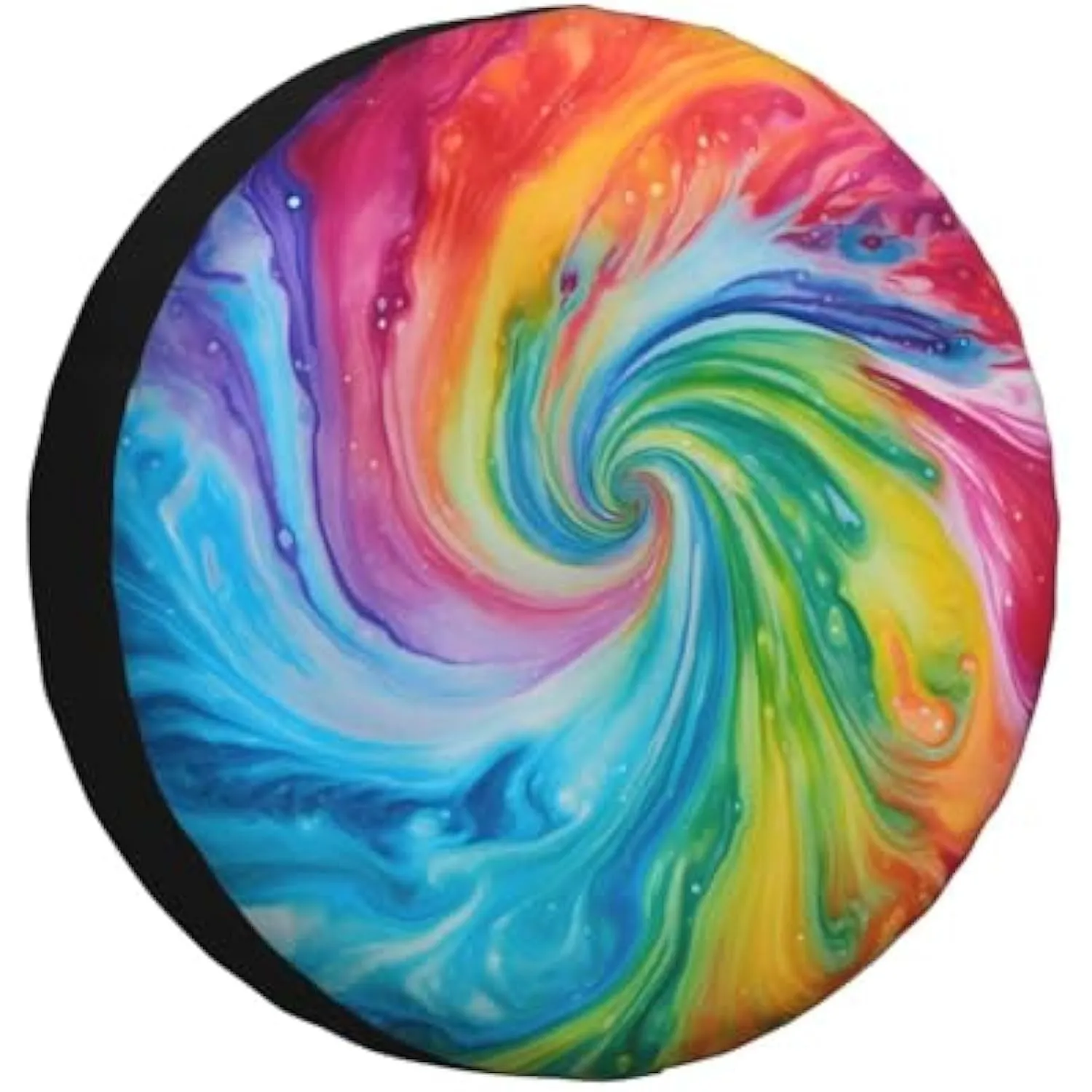

Чехол для запасного колеса Rainbow Swirl Art, устойчивый к атмосферным воздействиям и УФ-излучению, для внедорожников, фургонов и грузовиков