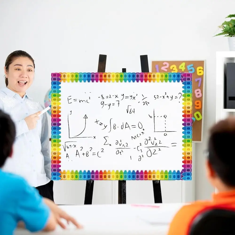 3D Visual Effects Border Trim Self-adhesive Waterproof Pencil Pattern Border Chalkboard Border DIY Noticeboard Trim Party
