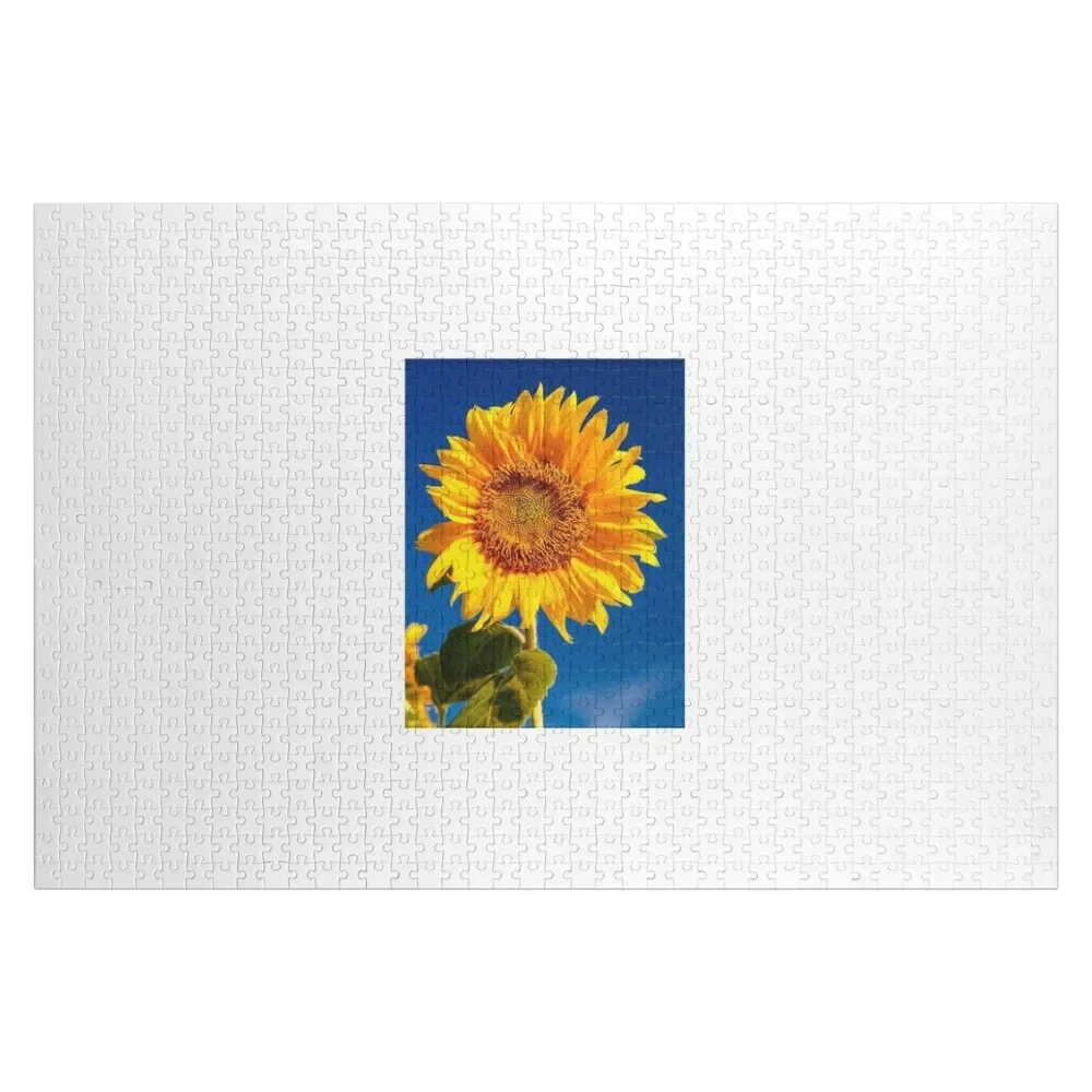 

Blue sky sunflower Jigsaw Puzzle Toys For Children Adult Wooden Personalized For Kids Puzzle