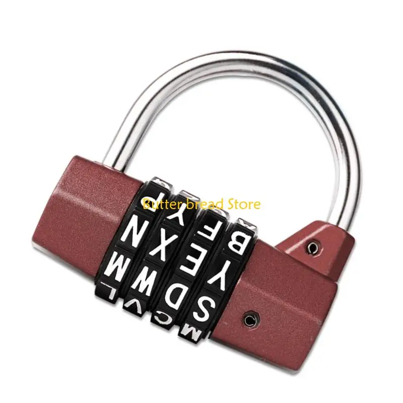 W89C 4 Digit Password Code Combination Padlock Suitcase Safety Lock For Travel