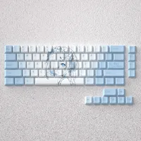 73 Keys PBT Keycaps Rem Anime Dye Sublimation Cherry Height Blue for 60 65 68 Mechanical Keyboard Custom Anne Pro 2 Game GK61