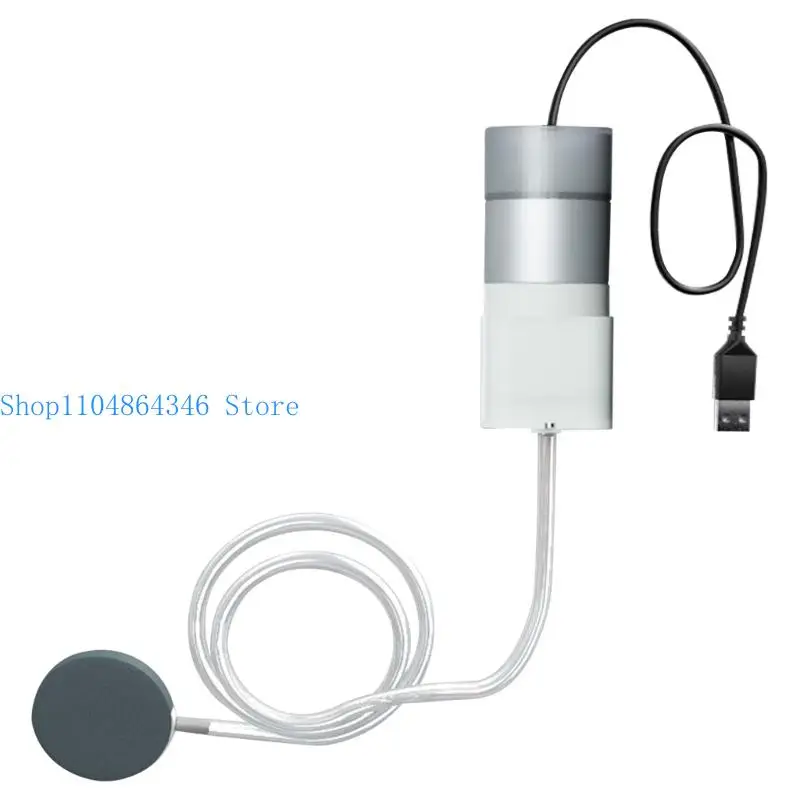 652F Aquarium Mini USB Air Pumps Portable Fish Oxygen Air Pumps High Energy Saving Oxygen Air Pumps Adjustable Speed