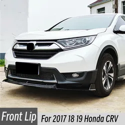 For 2017 2018 2019 Honda CRV Car Front Bumper Lip Chin Spoiler Splitter Diffuser ABS Plastic Tuning Accessorie