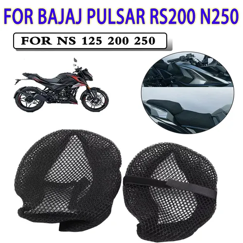 Imagen 1 del producto Accesorios para motocicleta, funda protectora para cojín de asiento, funda de asiento antideslizante para Bajaj Pulsar RS200 RS N250 NS125 NS200 NS250 NS