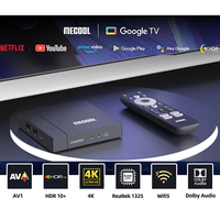 2025 Original MECOOL KM9 PRO MAX Android TV Box Realtek1325-B 2GB 32GB 4K HDR Android 12 2T2R WIFI5 Google Certified TV Box