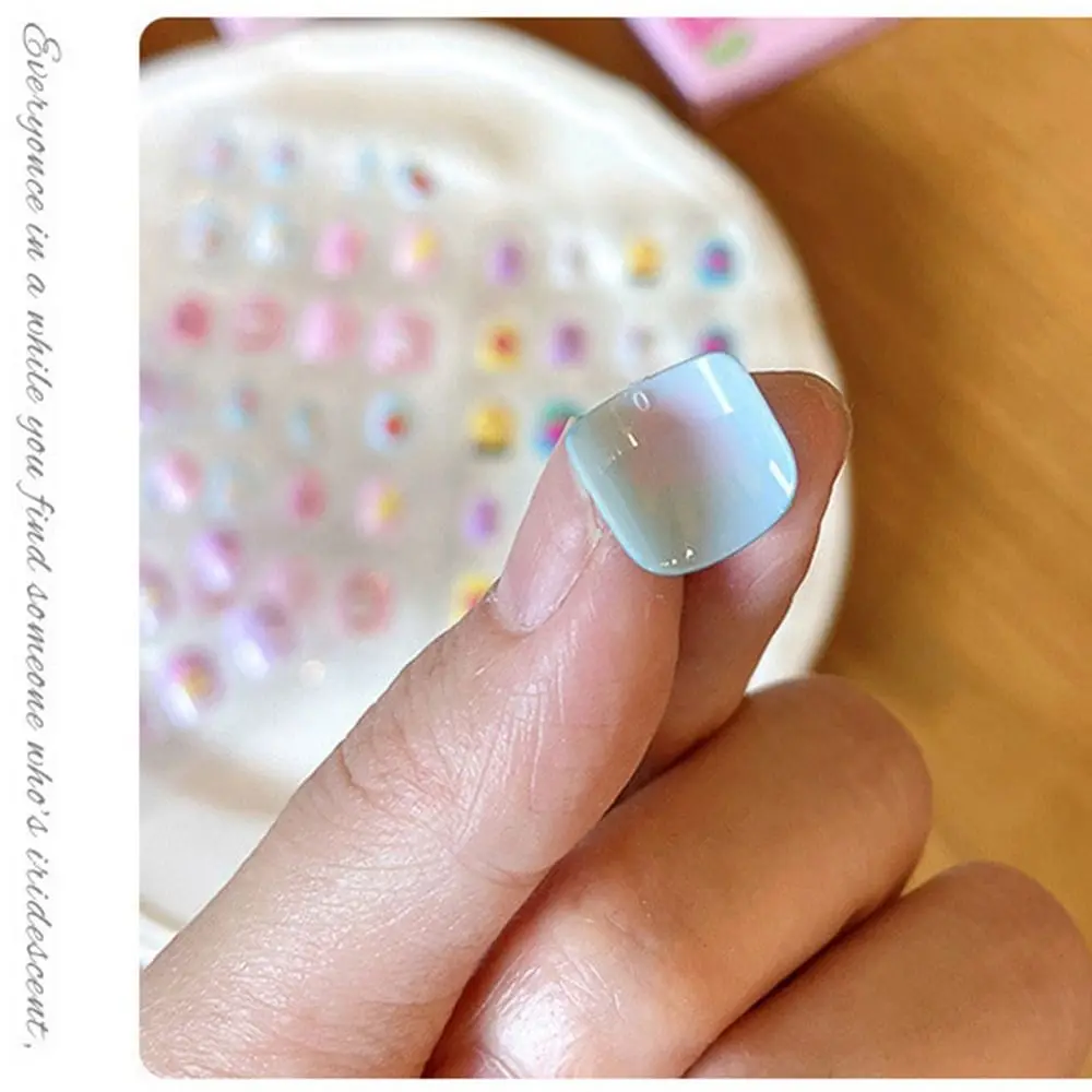 Patchs d'ongles courts pour enfants, faux ongles carrés mignons, couverture complète de dessin animé, à pression, pour bricolage