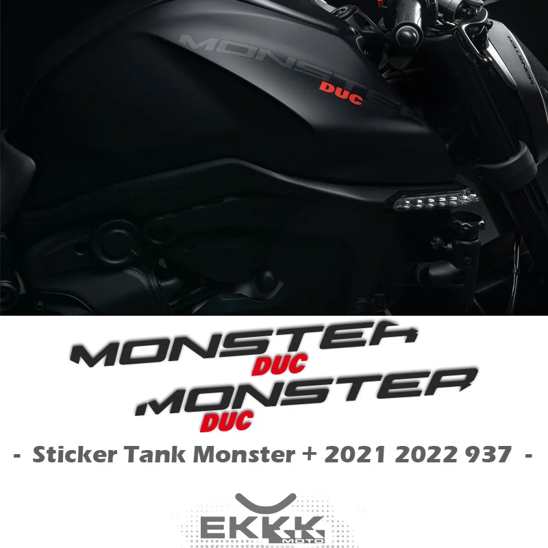 

For Ducati Monster Monster+ Monster937 2021 2022 2023 New Motorcycle Fuel Tank Sticker Decal Monster LOGO 4381E431AC 4381E431AB