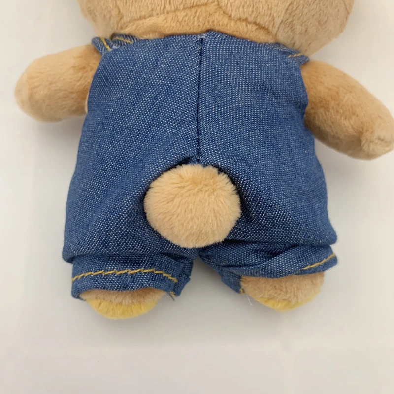 Rilakkuma Denim Chaveiro de Pelúcia Mascote Kawaii Bonito Bolsa Chaveiros Charme Chaveiro Chaveiro