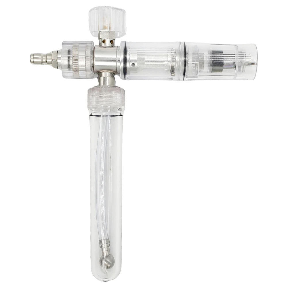 

35ml Water Foam Pot with 1/4 Inch Quick Connector Car Wash Foam Sprayer Adjustable Foam Spray Pot for Cleaning Cars SUVs