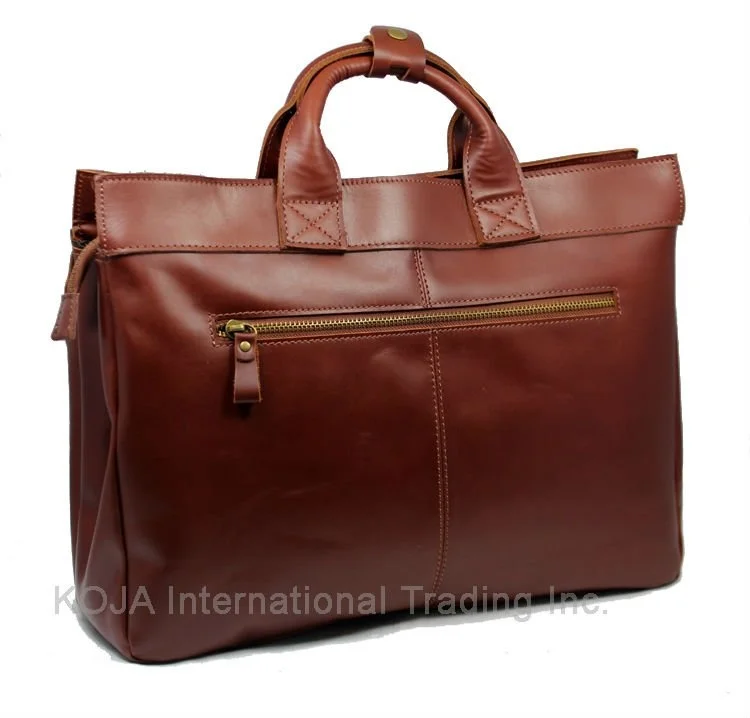 Leather Luxury Men briefcase Laptop Genuine Briefcase Business Bag male Shoulder Crossbody Tote Handbag M085