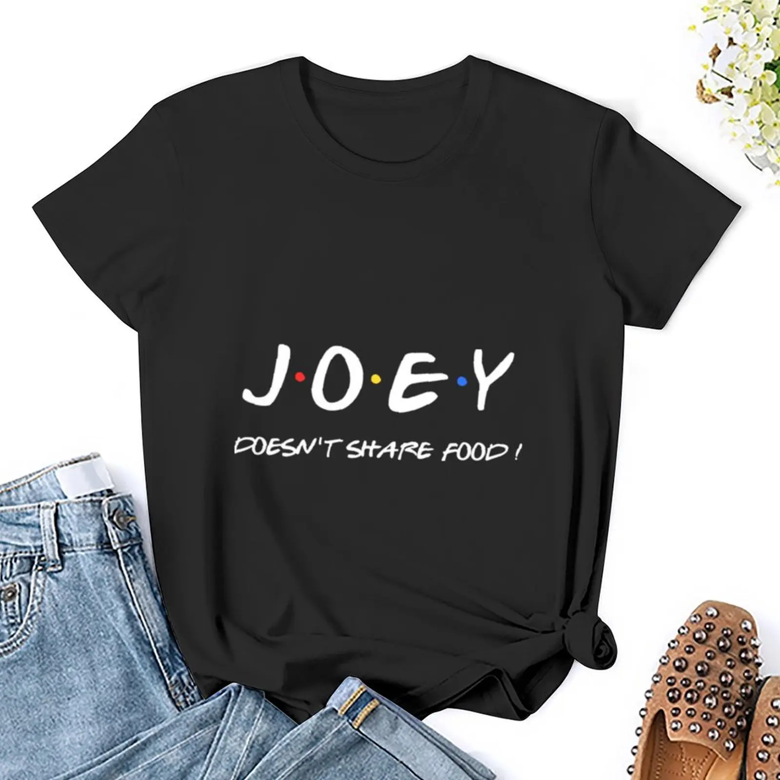 Joey doesnt share food ! T-Shirt kawaii clothes cute clothes animal print shirt for girls tees Women's cotton t-shirt