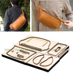 DIY leather craft men women chest shoulder bag die cutting knife mold metal hollowed punch blade tool S M size