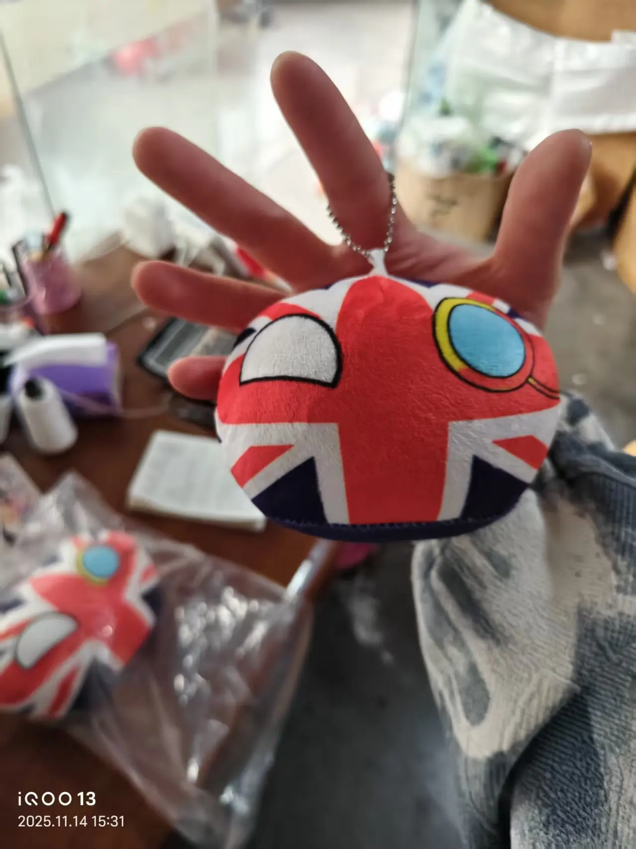 Bola de Polonia, almohada de bola británica, mercancía de Anime, muñeca Cos, juguete de peluche, colgante, bola nacional