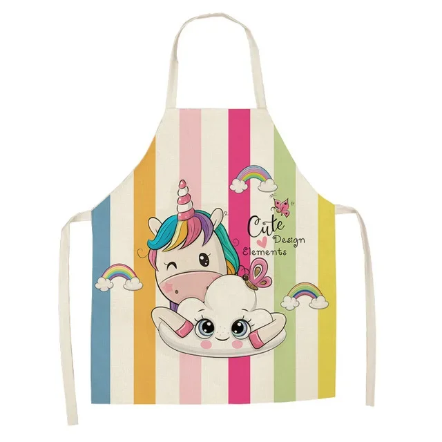 Cute Cartoon Series Apron Children's Parent-child Apron Household Sleeveless Cooking Baking Apron Kitchen Decor Accessories