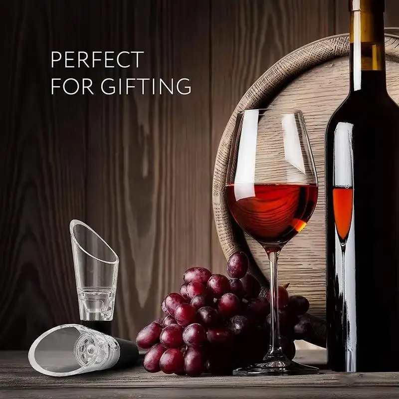 1/2/5/10/12pcsWine Aerator Pourer Decanter Liquor Bottles Stopper Spout Premium Crystal Wine Pourers Bar Assessor Wine Lovers view 4