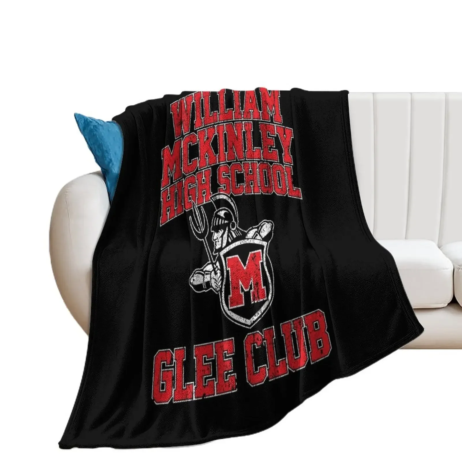 William McKinley High School Glee Club Throw Blanket Hairys Retros Soft Luxury Blankets