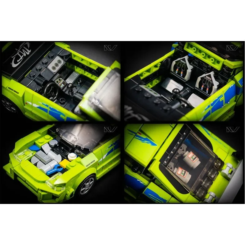 

MOC-145853 Классическая модель культового спортивного автомобиля 90-х годов, 459 деталей. MOC Креативный подарок для мальчиков, детская игрушка на день рождения.