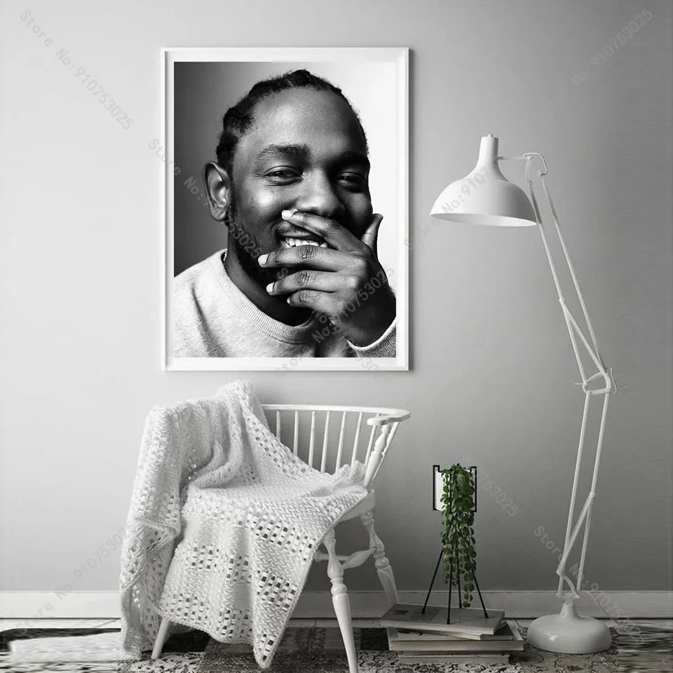 Kendrick Lamar DAMN Poster Hot Music Hip Hop Rap Star Art Painting Silk Canvas Prints Wall Picture Modern Livning Room Decor