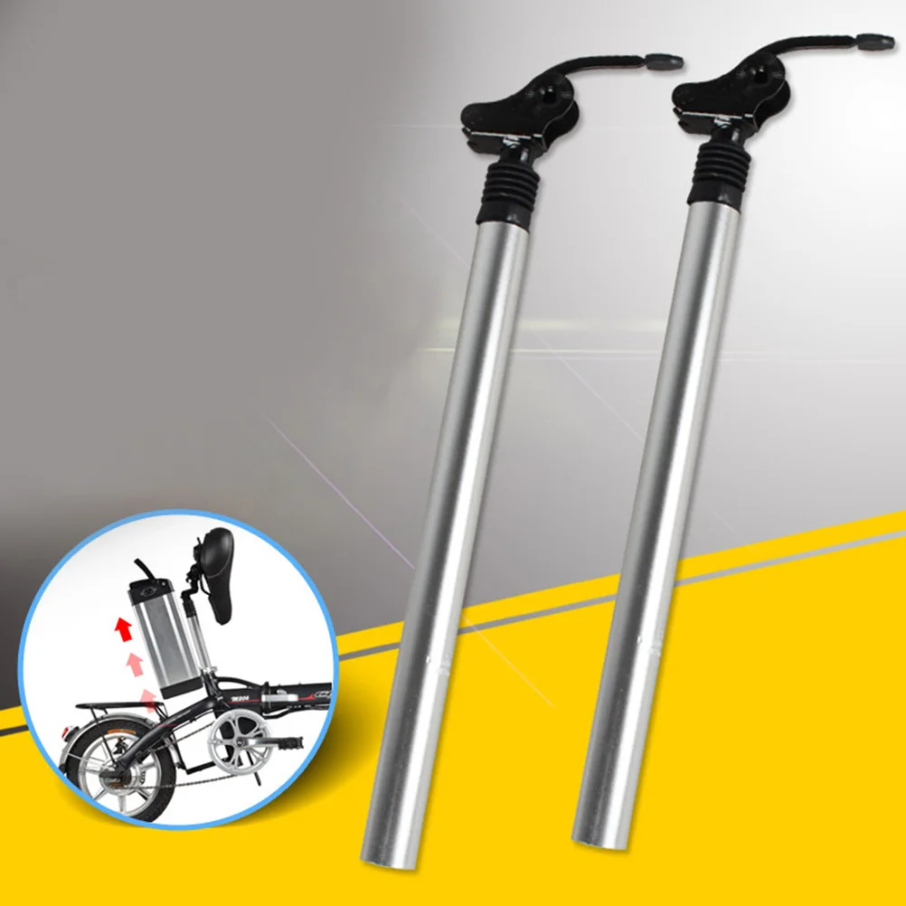 

Electric Bike Seatpost Aluminum Alloy Replacement Extra Long Adjustable Head Suitable for Mountain Road Downhill Track