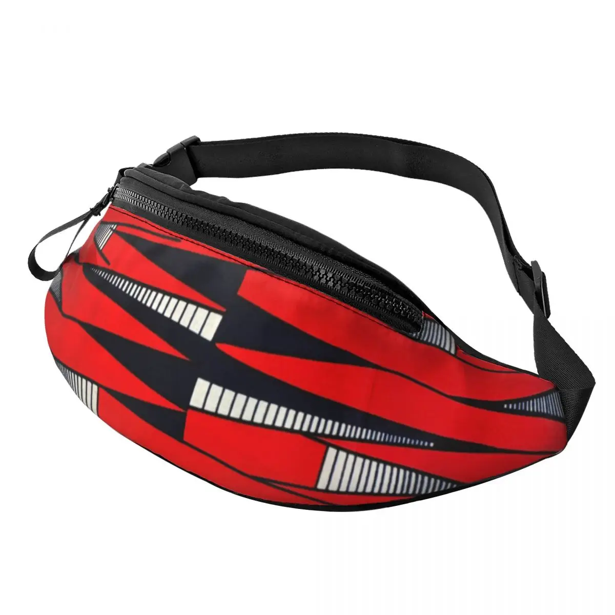 Custom Geometric African Ethnic Tribal Ankara Pattern Fanny Bag Customized Crossbody Waist Pack Men Women Phone Money Pouch