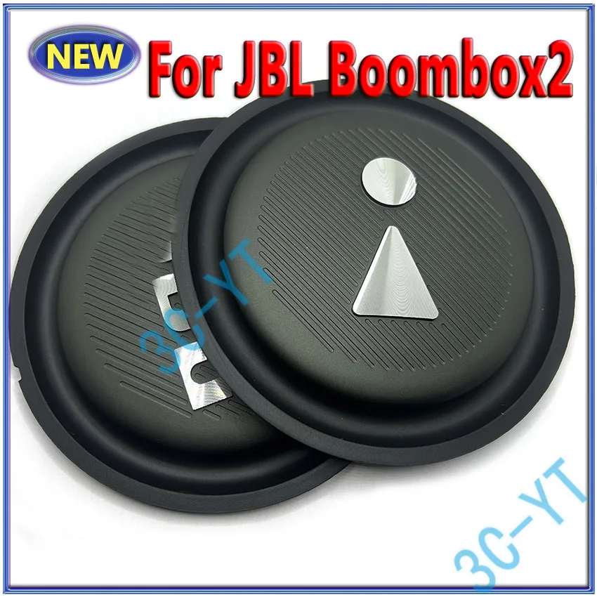 1Pair New For JBL Boombox2 ND Speaker Black Horn Vibration Film Passive Disc Vibration Plate