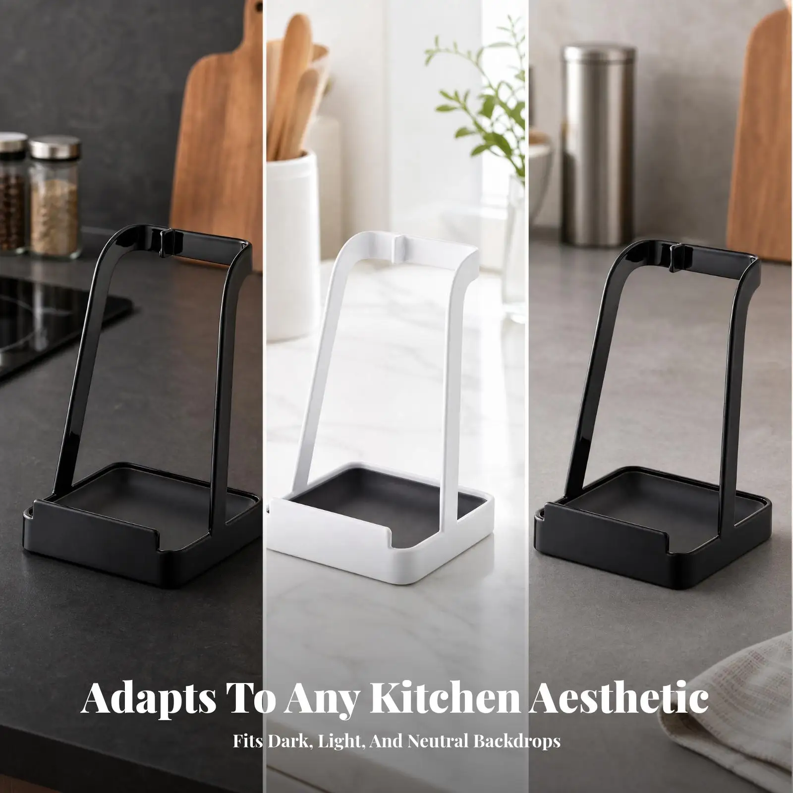 Lid Rack with Drip Tray Sturdy Tabletop Lid Rack Versatile for Small Kitchens