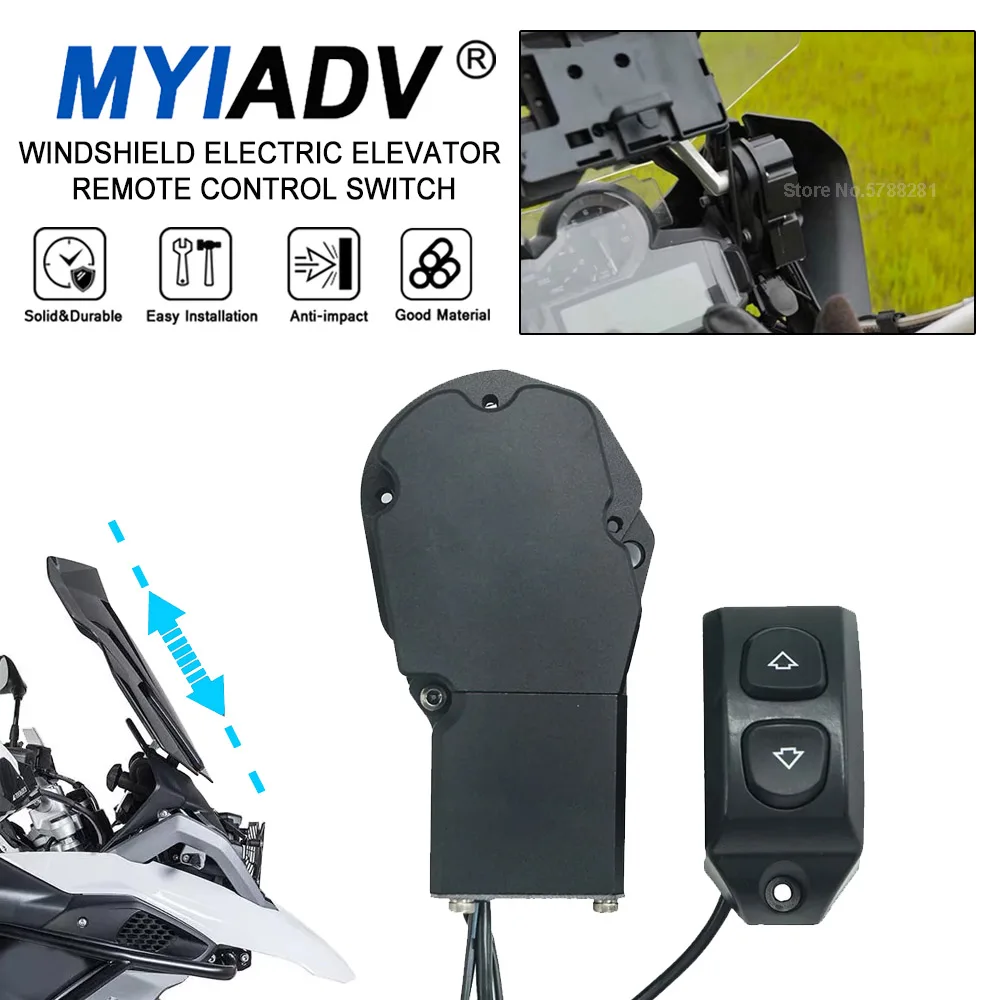 For BMW R1250GS R1200GS GS R1200 R1250 LC ADV 2013-2022 Motorcycle Windshield Windscreen Electric Elevator Remote Control Switch