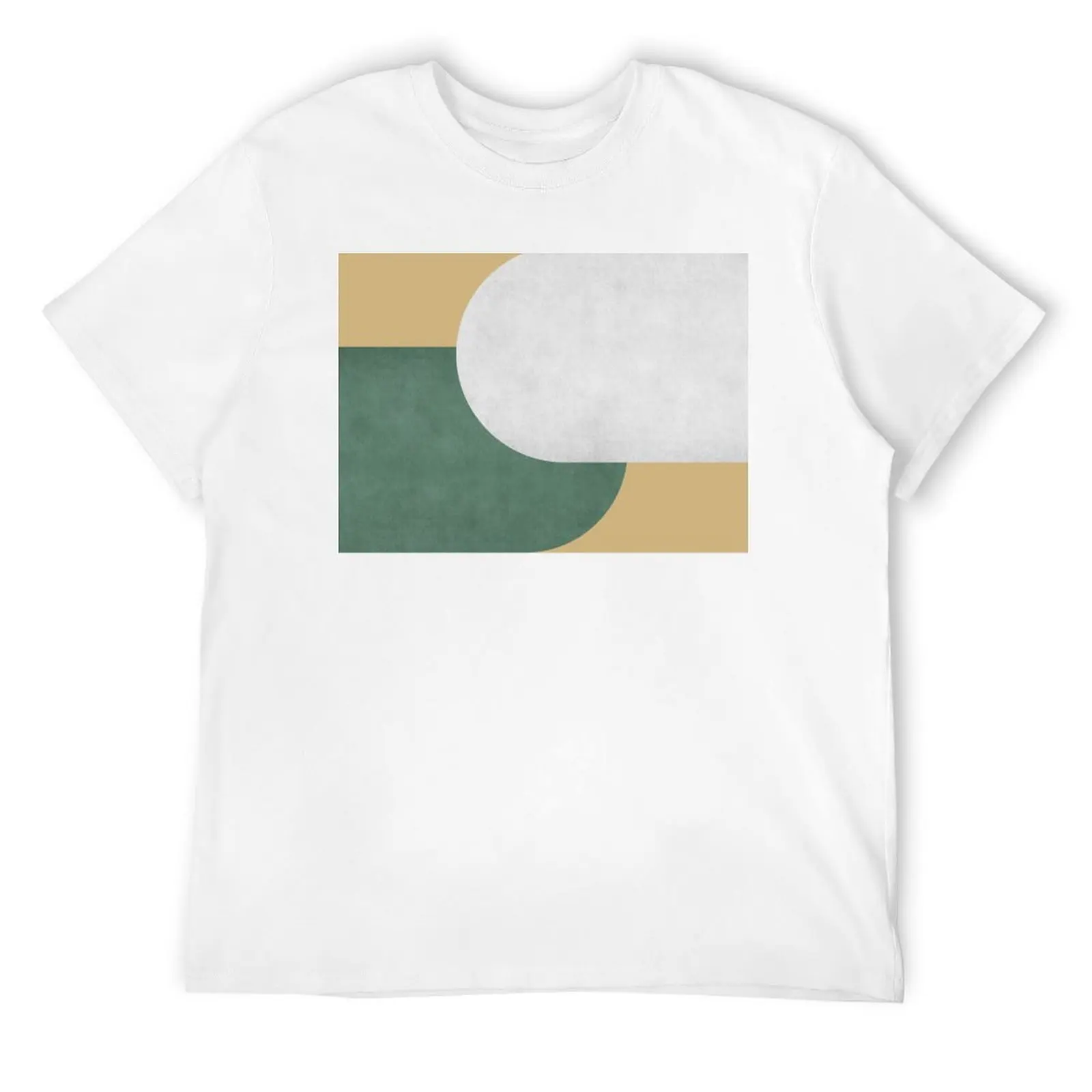 

Half Circle Colorblock - Gold Green and White T-Shirt sports fans valentines clothes mens clothes