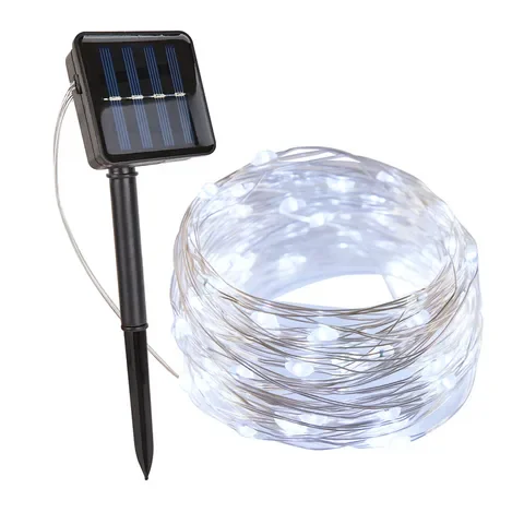 Solar Power Fairy Lights für Garten dekor, Outdoor Street Garland, Solar Power Lampe, Weihnachts beleuchtung, 12m, 100LED, 5m, 50 LED