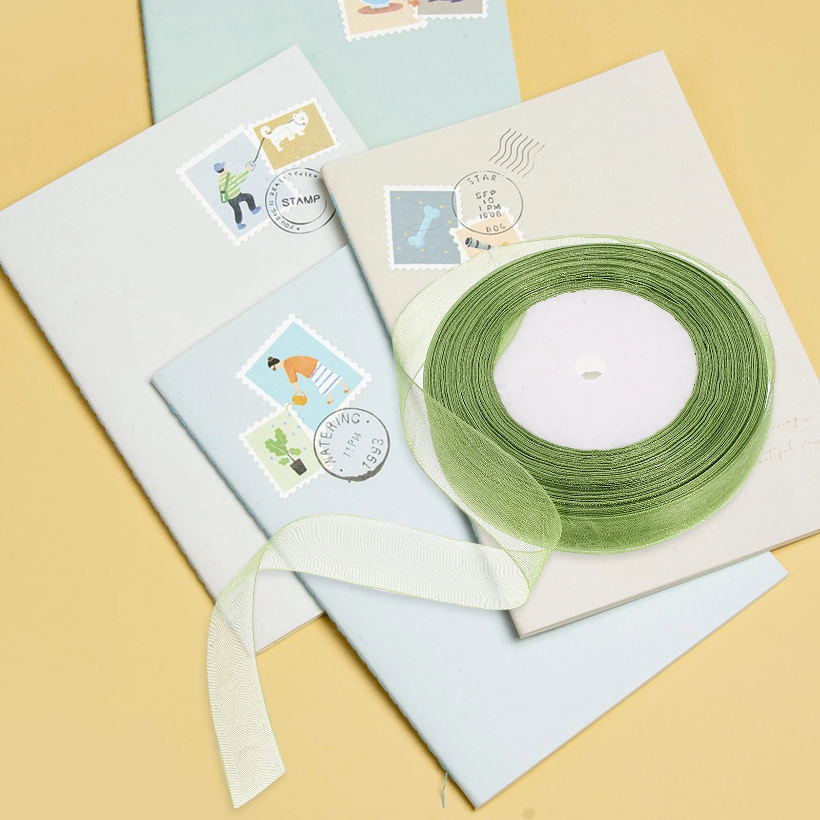 

Lovely Tulle Festival Gift Wrapping Crafts Wear-Resistant Cuttable Hair Accessories Diy Bows Presents Wrap Supplies Green Craft