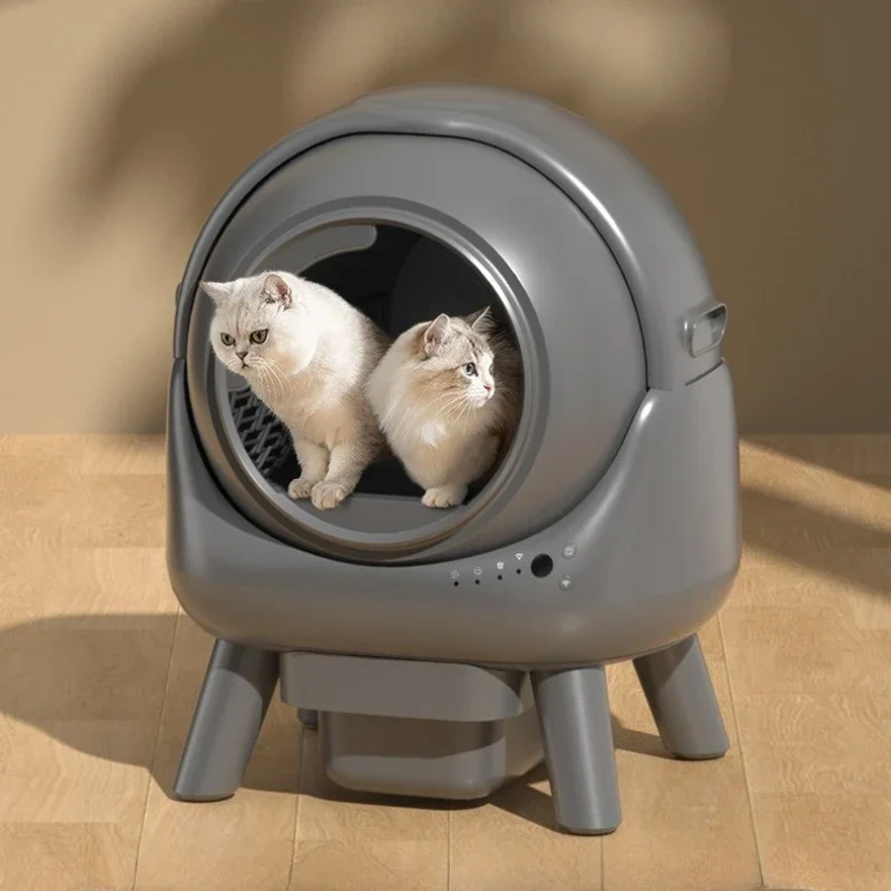 

Smart Cat Litter Box With Automatic Cleaning APP Intelligent Control,Supports 2.4G Band WiFi Large Fully Automatic Cat Toilet
