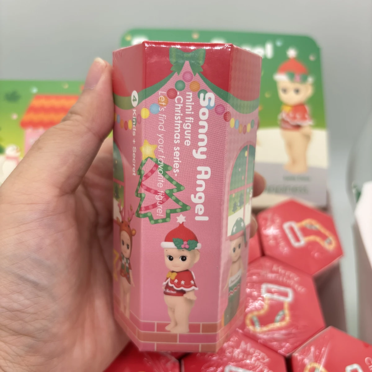 سوني الملاك الشكل الصغير 2016 سلسلة عيد الميلاد صندوق أعمى عيد الميلاد الأسرة الطرف تحت عنوان جوارب عيد الميلاد gifsAS65290 #3