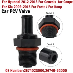 Assemblage de soupape PCV, Hyundai Coupé 12-13, Elantra 10-15, MacMi 2008-2015, 4.3 Son 2010-2015, 26740-2G000