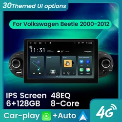 Android 13 Car Radio Autoradio For Volkswagen VW Beetle 2000-2012 multimedia player GPS Navigation For Carplay android auto bt