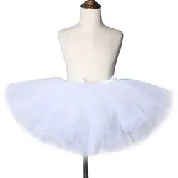 White Tutu Skirt for Girls Kids Halloween Party Costume Newborn Baby Girl Birthday Tutus for Photo Props Children Tulle Skirts