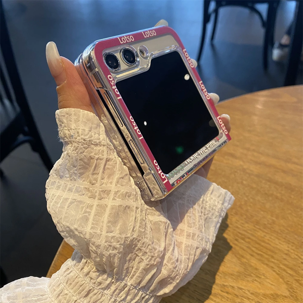 حافظة لهاتف سامسونج جالاكسي Z Flip 7 6 Flip7 FE Flip5 Flip4 Flip3 5G حماية شفافة غطاء كمبيوتر أكريليك Lotso