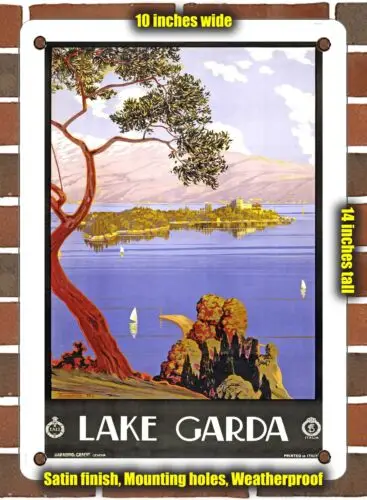 METAL SIGN - 1924 Lake Garda - 10x14 Inches