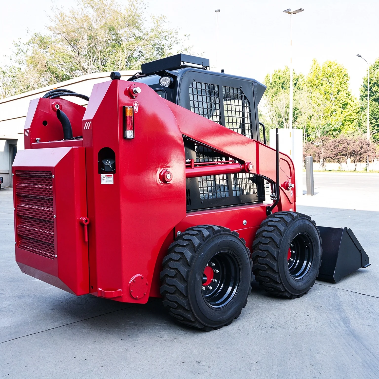 Heavy Duty Skid Steer Loader Enclosed Cab Large Frame Hydraulic CE EPA Customized Joystick Control Machine