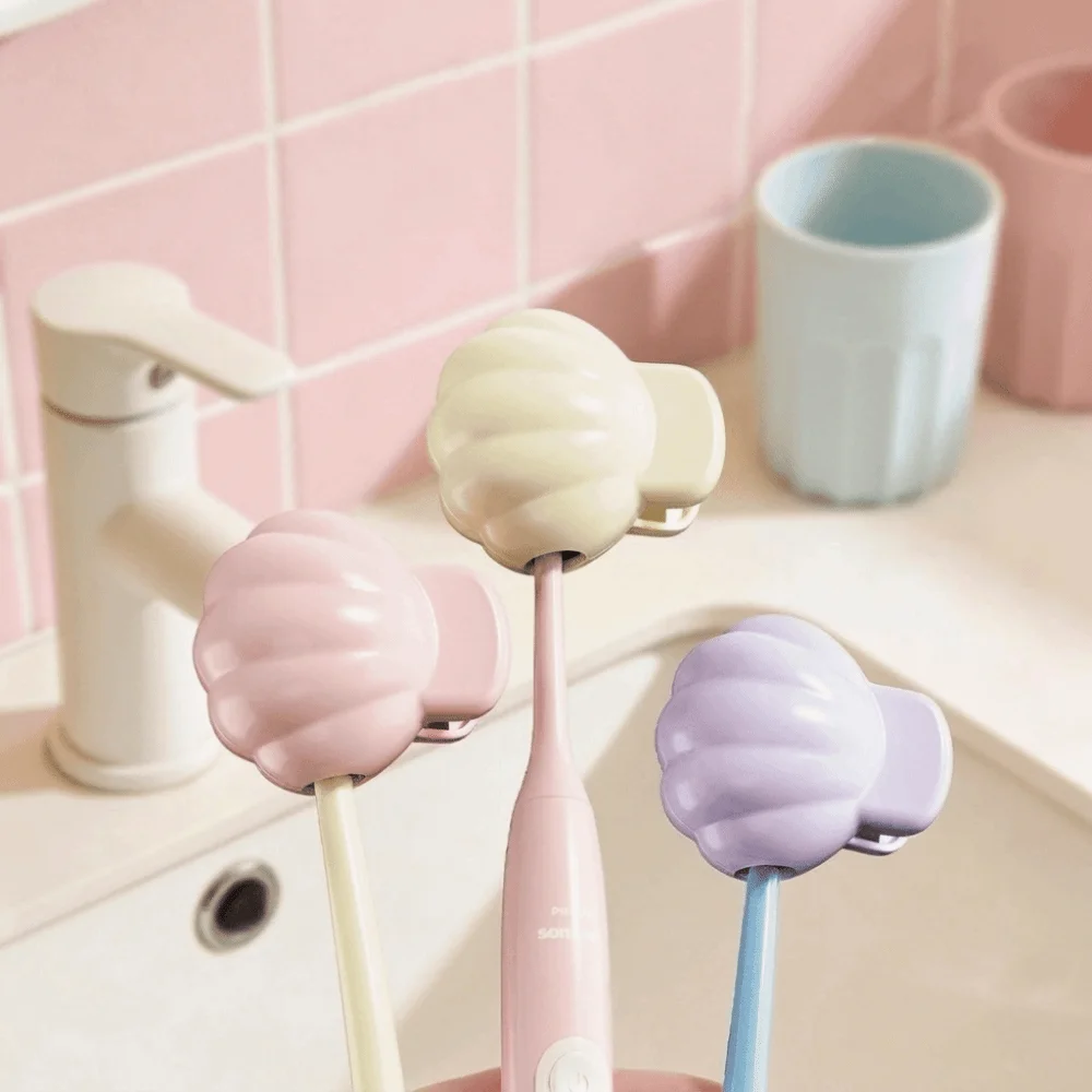 Universal Fit Toothbrush Head Cover Clip-On Ventilated Protective Cap Organizer Plastic Spring Clasp Toothbrush Cover Travel