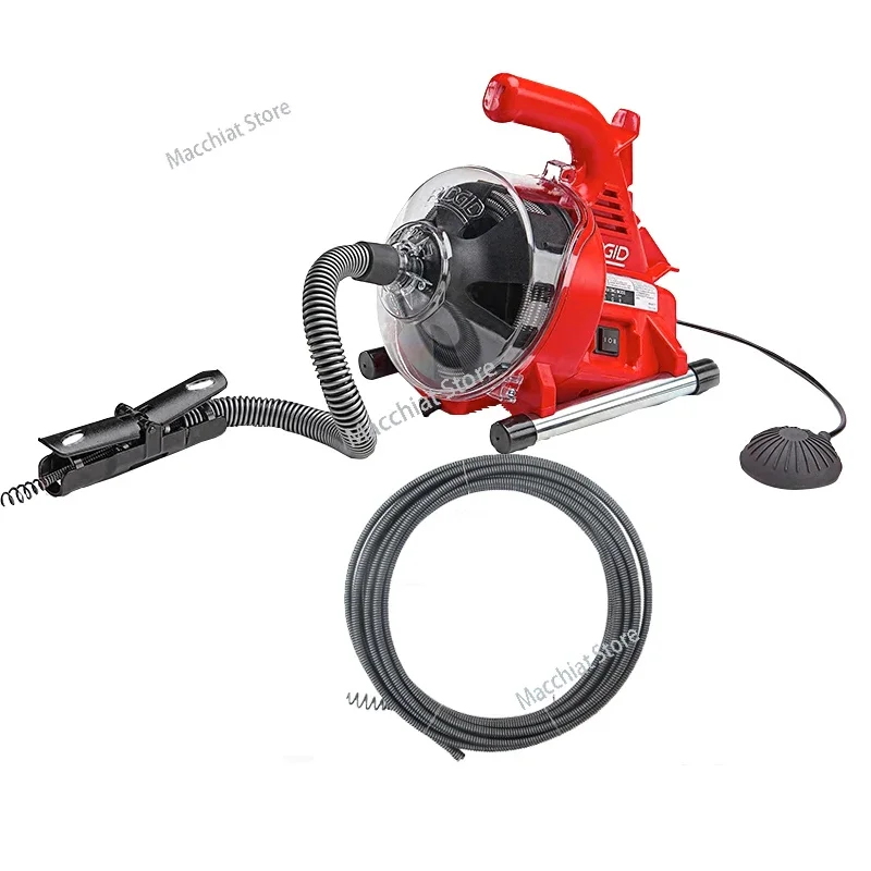 R7 Automatic Irrigation Electric Sewer Dredge Machine Toilet Kitchen 19-38mm Pipe Cleaner Pipe Dredge Device 220V/120W