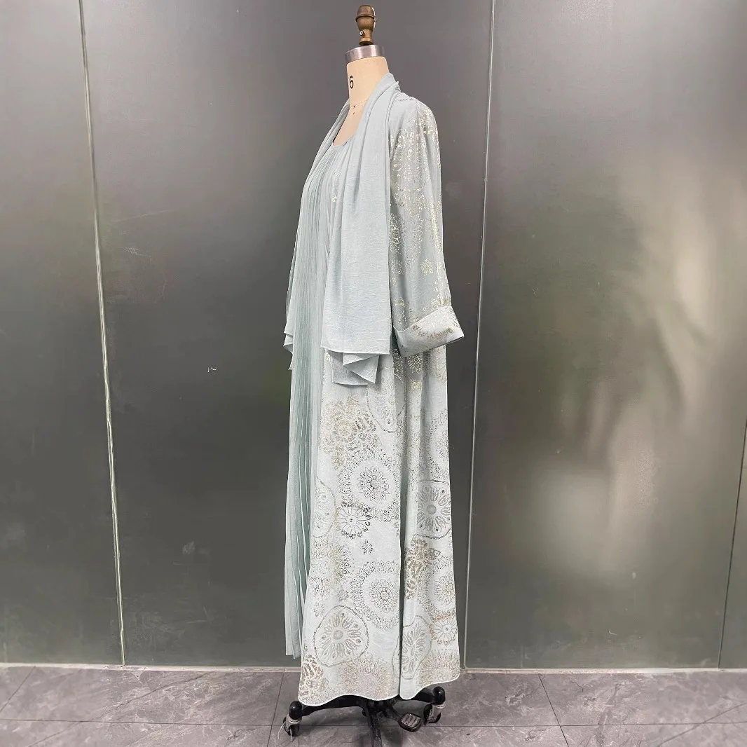 

Muslim Hijab Dubai Abaya Pleated Long Dresses Islam Clothing for Women Ramadan Musulman Femme Djellaba Kaftan Arab Robe Party