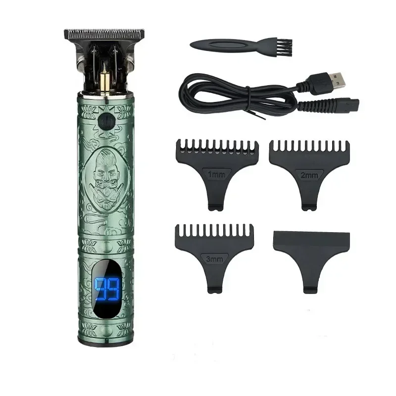 RESUXI JM-700AL Professional Hair Clippers LCD Digital Display Metal Body Retro Styling Oil Head Engraving Hair Trimmer for Men image 6