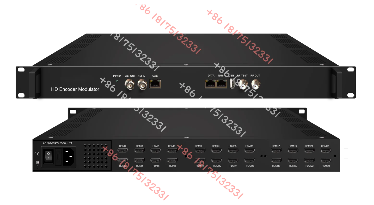 NDS3536S 24 HDI  DVB-C/T ISDBT ATSC R F OUT to R F modulator Encoder for radio &  broadcasting equipment Satellite System