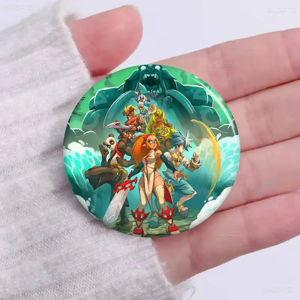 Game W-Wakfu Cool 58mm Animals Funny Brooches Badge Backpack Clothes Gift Accessory