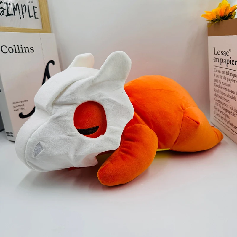 50cm Cubone 포켓몬 플러시 장난감 애니메이션 잠자는 만화 포켓몬 플러시 장식 카와이 인형 어린이를위한 박제 선물 생일 크리스마스