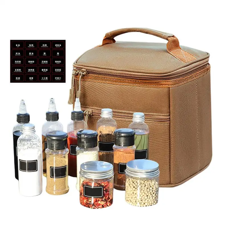 

Camping Kitchen Seasoning Jar Portable Spices Container Cookware Set Supplies Liquid Powder Bbq Picnic Seasoning Can Leak Proof
