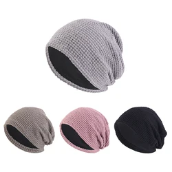 Cotton Slouchy Beanie Hip-Hop Soft Lightweight Running Beanie Adult Dwarf Hat Chemo Cap Men Women Hip-Hop Sleep Cap Stretchy