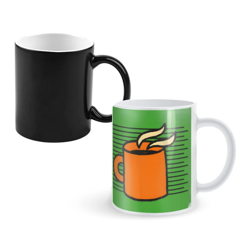 

Mug ShotCoffee Mugs And Mug Creative Color Change Tea Cup Ceramic Milk Cups Novelty Gifts