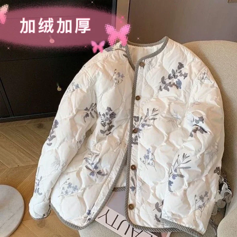 Short Cotton Clothes Cotton Clothes Female 2024 Winter Loose Korean Version of the Small Thin Ling Small Cotton-padded Jacket